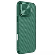 Husa pentru  iPhone 16 Pro Max MagSafe cu slider tip stand pentru protectie lentile - verde