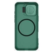 Husa pentru  iPhone 16 Pro Max MagSafe cu slider tip stand pentru protectie lentile - verde