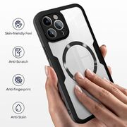 Pachet 360: Husa cu folie integrata pentru  iPhone 16 cu MagSafe Cover360 fata / spate - negru