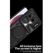 Husa pentru  OnePlus Nord 4 cu protecție pentru cameră și suport magnetic integrat Ring Shockproof, roz