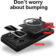 Husa pentru  OnePlus Nord 4 cu protecție pentru cameră și suport magnetic integrat Ring Shockproof, roz
