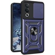 Husa pentru  Oppo A80 Ring Armor Kickstand Tough Rugged Cover cu protectie camera, albastru