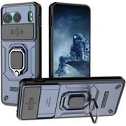 Husa pentru  OnePlus Nord 4 Ring Armor Kickstand Tough Rugged Cover cu protectie camera, albastru