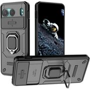 Husa pentru  OnePlus Nord 4 Ring Armor Kickstand Tough Rugged Cover cu protectie camera, negru