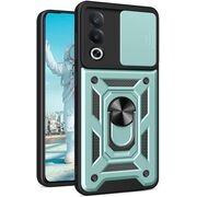 Husa pentru  Oppo A80 Ring Armor Kickstand Tough Rugged Cover cu protectie camera, verde