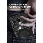 Husa pentru  OnePlus Nord 4 cu protecție pentru cameră și suport magnetic integrat Ring Shockproof, roz