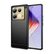 Husa pentru Infinix Note 40 Carbon Liquid Silicone, negru
