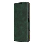 Husa tip carte pentru  Xiaomi Redmi 13 Smart Wallet fata - spate protectie 360 - verde
