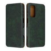 Husa tip carte pentru Samsung Galaxy M15 Smart Wallet fata - spate protectie 360 - verde