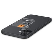 [Pachet 2x] Folie sticla camera iPhone 16 / 16 Plus Spigen Glas.tR Optik EZ Fit Pro, negru