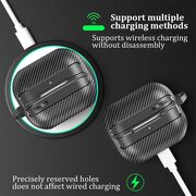Techsuit - carbonfiber - for samsung galaxy buds 3 / 3 pro - black