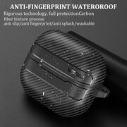 Techsuit - carbonfiber - for samsung galaxy buds 3 / 3 pro - black