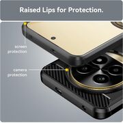 Husa pentru Realme 13 Pro / 13 Pro+ Carbon Liquid Silicone, negru