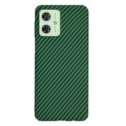 Husa pentru  Motorola Moto G54, G54 Power Edition CarbonFiber UltraSlim, Lightweight, verde