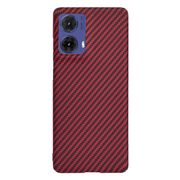 Husa pentru  Motorola Moto G85 CarbonFiber UltraSlim, Lightweight, rosu