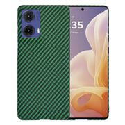 Husa pentru  Motorola Moto G85 CarbonFiber UltraSlim, Lightweight, verde