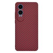 Husa pentru  OnePlus Nord CE4 Lite CarbonFiber UltraSlim, Lightweight, rosu