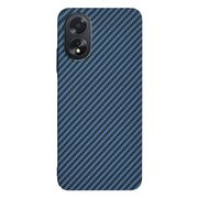 Husa pentru  Oppo A18, A38 CarbonFiber UltraSlim, Lightweight, albastru