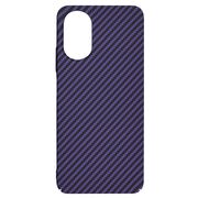 Husa pentru  Oppo A18, A38 CarbonFiber UltraSlim, Lightweight, mov