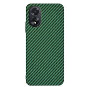 Husa pentru  Oppo A18, A38 CarbonFiber UltraSlim, Lightweight, verde
