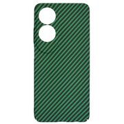 Husa pentru  Oppo A60 CarbonFiber UltraSlim, Lightweight, verde