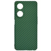 Husa pentru  Oppo A98 CarbonFiber UltraSlim, Lightweight, verde