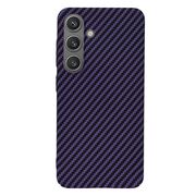 Husa pentru  Samsung Galaxy S24 CarbonFiber UltraSlim, Lightweight, mov