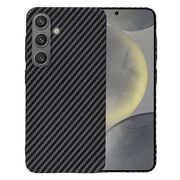 Husa pentru  Samsung Galaxy S24 CarbonFiber UltraSlim, Lightweight, negru