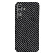 Husa pentru  Samsung Galaxy S24 CarbonFiber UltraSlim, Lightweight, negru
