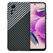 Husa pentru  Xiaomi Redmi Note 12S 4G CarbonFiber UltraSlim, Lightweight, negru / gri