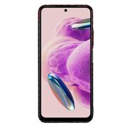 Husa pentru  Xiaomi Redmi Note 12S 4G CarbonFiber UltraSlim, Lightweight, rosu / negru