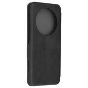 Husa tip carte pentru Honor Magic 6 Lite Smart Wallet fata - spate protectie 360 - negru