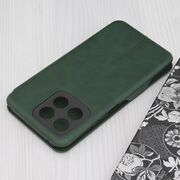 Husa tip carte pentru Honor X8b Smart Wallet fata - spate protectie 360 - verde