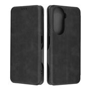 Husa tip carte pentru Huawei nova 12 SE Smart Wallet fata - spate protectie 360 - negru