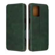 Husa tip carte pentru Motorola Moto G54, G54 Power Edition Smart Wallet fata - spate protectie 360 - verde