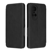 Husa tip carte pentru Oppo Reno 10, Reno 10 Pro Smart Wallet fata - spate protectie 360 - negru