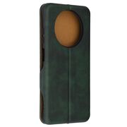 Husa tip carte pentru Realme 12, 12X Smart Wallet fata - spate protectie 360 - verde