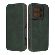 Husa tip carte pentru Xiaomi 14 Smart Wallet fata - spate protectie 360 - verde