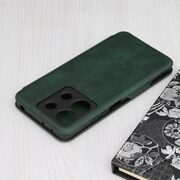 Husa tip carte pentru Xiaomi Redmi Note 13 5G Smart Wallet fata - spate protectie 360 - verde