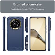 Husa pentru Realme 13 Pro / 13 Pro+ Carbon Liquid Silicone, albastru