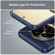 Husa pentru Realme 13 Pro / 13 Pro+ Carbon Liquid Silicone, albastru