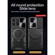 Husa pentru  Motorola Edge 50 cu protecție pentru cameră și suport magnetic integrat Ring Shockproof, rosu