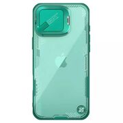 Husă Premium pentru  iPhone 16 Pro Max cu slider pentru protectia lentilelor anti-amprente - verde aprins