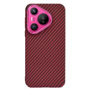 Husa pentru  Huawei Pura 70 CarbonFiber UltraSlim, Lightweight, rosu