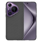 Husa pentru  Huawei Pura 70 Pro CarbonFiber UltraSlim, Lightweight, negru