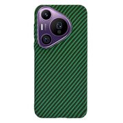 Husa pentru  Huawei Pura 70 Pro CarbonFiber UltraSlim, Lightweight, verde