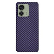 Husa pentru  Motorola Edge 40 CarbonFiber UltraSlim, Lightweight, mov