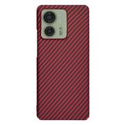 Husa pentru  Motorola Edge 40 CarbonFiber UltraSlim, Lightweight, rosu