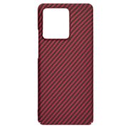 Husa pentru  Motorola Edge 40 CarbonFiber UltraSlim, Lightweight, rosu