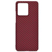 Husa pentru  Motorola Edge 40 NEO CarbonFiber UltraSlim, Lightweight, rosu